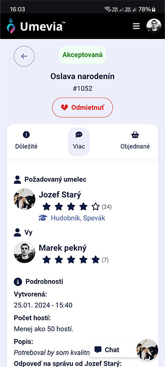 Ukážka Objednávky